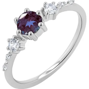 Prsten Zásnubní prsten s lab-grown alexandritem a diamanty Willa