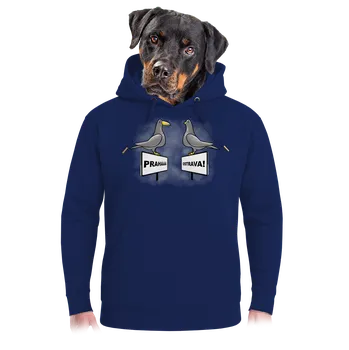 Pánská mikina Bastard Zobáci unisex mikina premium Navy