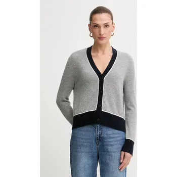 Dámský svetr Kašmírový kardigan FROM FUTURE WPC03361 šedá 90X, vel. XL