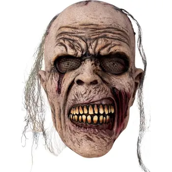 Karnevalová maska Maska Zombie s vlasy (latexová)
