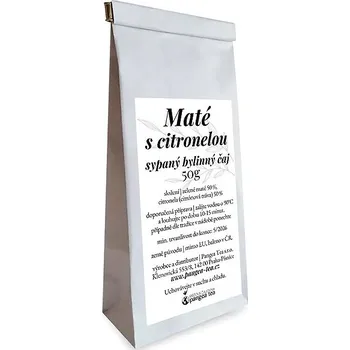 Čaj Pangea Tea Maté s citronelou, čaj nečaj 50 g