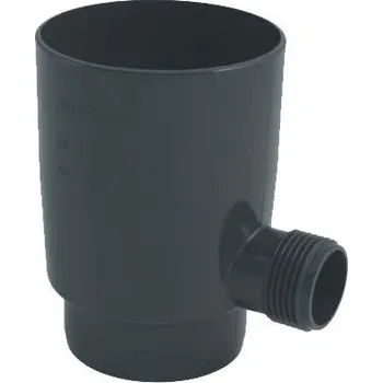 okap Sběrač dešťové vody okapu DN 75 mm, s vnějším závitem 1", antracit, plast, Marley 085678