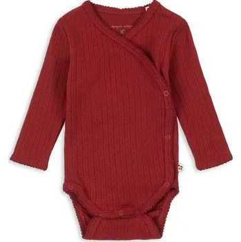 Kojenecký body Bavlněné kojenecké body Konges Sløjd MINNIE NEWBORN BODY GOTS KS104377.9BYA červená 33X, vel. 50-56