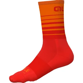 Pánské ponožky ALÉ Cyklistické ponožky klasické - ONE - červená/oranžová 36-39