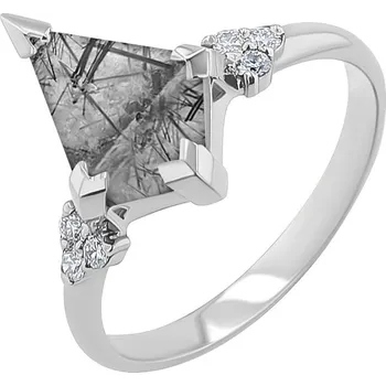 Prsten Jedinečný prsten s rutilovým křišťálem Kettil