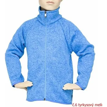 Dívčí svetr Fantom Dětský svetr na zip - TYRKYSOVÝ KONFEKČNÍ VELIKOST: 164