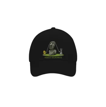 Kšiltovka Bastard Velikonoční Moai kšiltovka baseballka Black