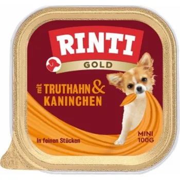 Krmivo pro psa RINTI Gold Mini Turkey with rabbit - vlhké krmivo pro psy - 100g