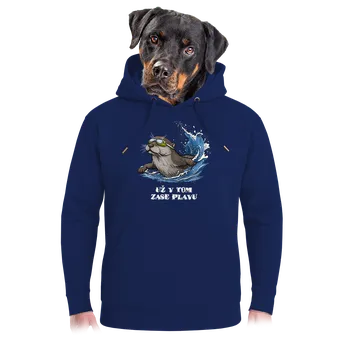 Pánská mikina Bastard Už v tom zase plavu unisex mikina premium Navy