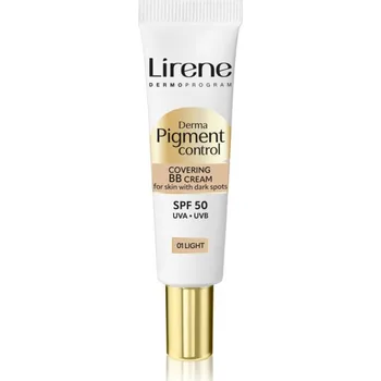Lirene Derma Pigment Control Covering BB Cream SPF 50 rozjasňující BB krém proti pigmentovým skvrnám odstín 01 Light 30 ml