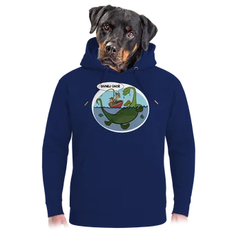 Pánská mikina Bastard Divný úhoř unisex mikina premium Navy