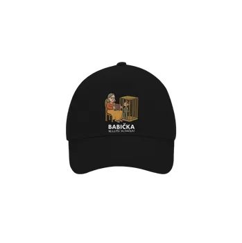Kšiltovka Bastard Babička hlídačka kšiltovka baseballka Black