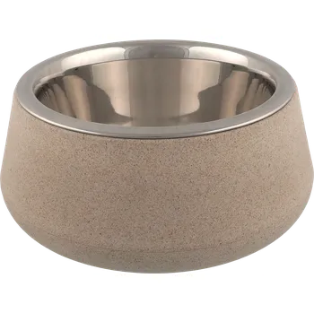 Miska pro psa Miska Dog Fantasy nerez EcoStyle béžová 17cm 850ml