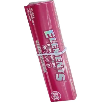 ELEMENTS PINK CONNOISSEUR King Size Slim + Tips | Stylové růžové papírky