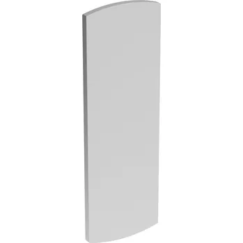 Stavební profil ZÁSLEPKA PRO HLINÍKOVÝ PROFIL U, BOČNÍ, UNO H 200, HLINÍK SATIN-ELOX