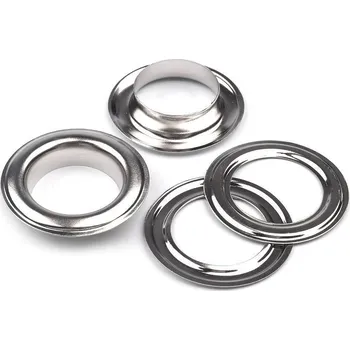 Průchodky s podložkou vnitřní Ø22 mm / vnější Ø34 mm, malé, 2 nikl