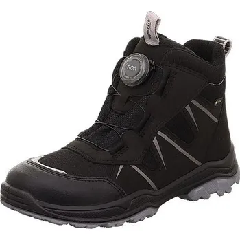 Dívčí obuv SUPERFIT dětské kotníkové trekové tenisky JUPITER 1-000076-0020-2 černé GORETEX 39