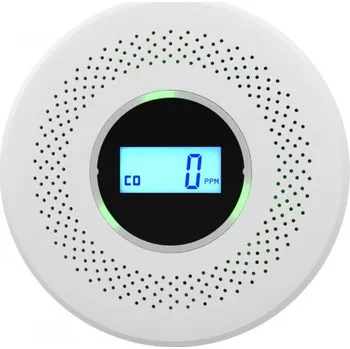 Detektor CO Bezdrátový detektor oxidu uhelnatého (CO), čadě a kouře s alarmem 85 dB