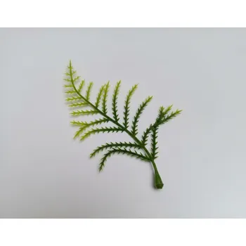 umělá květina Plumozus větvička 10 cm, zelená