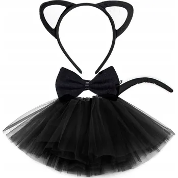 Karnevalový kostým Kostým Kočička s oušky kostým na karneval del-sol vel. 116