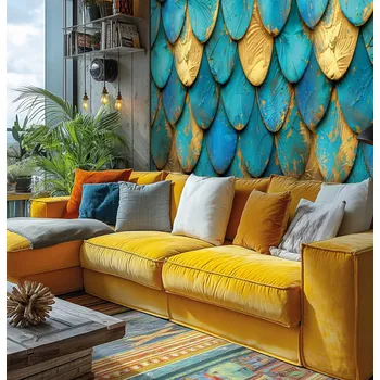 Fototapeta Fototapeta na zeď Designové šupiny střešní tašky na vliesu