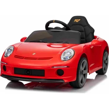Dětské elektrovozidlo Beneo Elektrické autíčko RUF GT 12V, červené, otevírací dveře, dálkové ovládání 2,4 GHz, LED světla vpředu a vzadu, USB/Aux vstup, lithiová baterie, 2 X 35W motor, ORIGINÁLNÍ licence