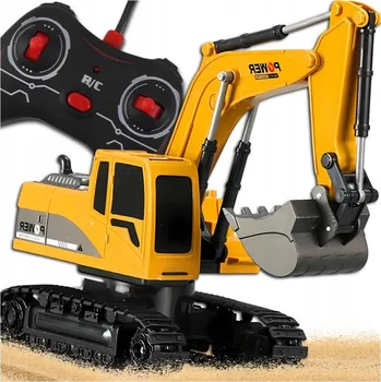 autíčko DÁLKOVĚ OVLÁDANÝ BAGR SILNÝ HRAČKA PRO DĚTI VELKÝ BULDOZER PILOT RC