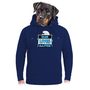 Pánská mikina Bastard Blue lives matter unisex mikina premium Navy