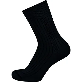 Dámské ponožky KNITVA Dámské bavlněné ponožky KARLA černá 37