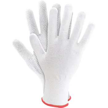 Pracovní oblečení Reis RMICRONYL rukavice jednostranné PVC mikrotečky na rukojeti 7-10