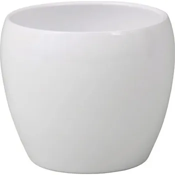 Obal na květináč Obal na květináč keramický LUNA ISLAND Ø15,5 cm lesklý bílý
