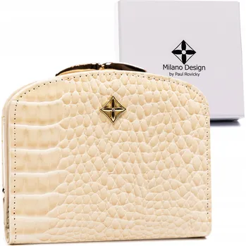 Milano Design peněženka eko kůže béžová - dámská