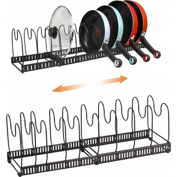 STOJAN na PÁNVE Polička Organizér do skříňky pro Uložení Pánví