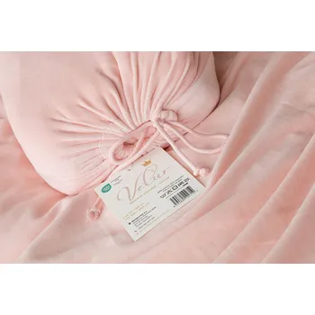 Prostěradlo Matějovský Pudrové BAVLNĚNÝ MIKROPLYŠ PREMIUM Bavlněný mikroplyš 200/200 - 200/220/30