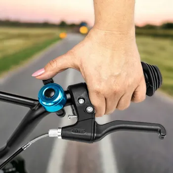 Zvonek na kolo Hlasitý hliníkový zvonek na kolo pro děti i dospělé DR3 modrý