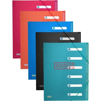 Pořadač s přihrádkami A4 URBAN ELBA tyrkysový