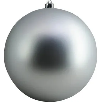 Vánoční ozdoba Vánoční ozdoba plastová koule Lafiora Ø 30 cm matná stříbrná