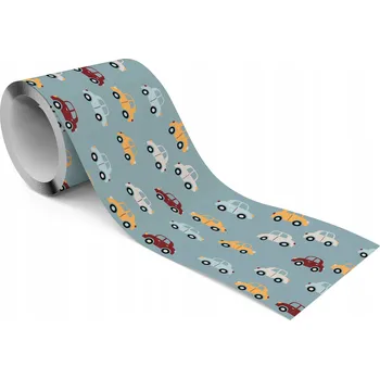 Fototapeta Samolepicí Bordura / Okraj do Dětského Pokoje - Barevná AUTA / Vozidla