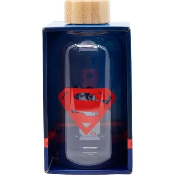 Láhev SKLENĚNÁ LÁHEV NA PITÍ SUPERMAN stor 85601 Velikost: uni