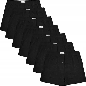 Pánské spodní prádlo Pánské boxerky Kasawi černé 100% bavlna velikost XL 7 ks