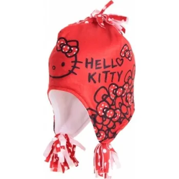 Pokrývka hlavy PERU ČEPICE HELLO KITTY nh 4058 červená Velikost: 52
