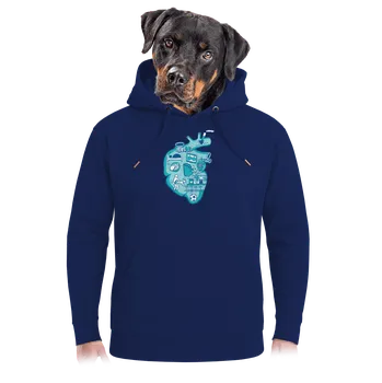 Pánská mikina Bastard Srdce bije pro unisex mikina premium Navy