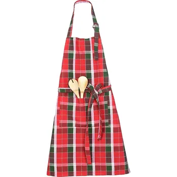 Kuchyňská zástěra Kuchyňská zástěra vánoční 19521 ČERVENÉ KÁRO, 70x90cm