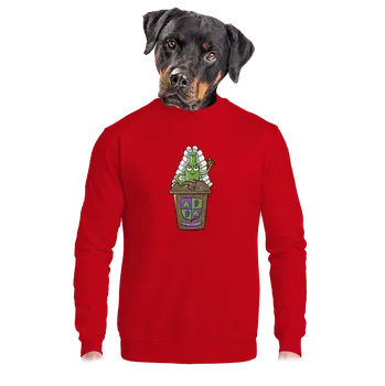 Pánská mikina Bastard Ve víně je pravda unisex mikina bez kapuce Red