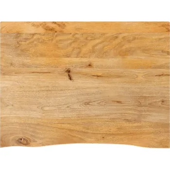Konferenční stolek vidaXL Stolní deska živá hrana 90 x 60 x 3,8 cm masivní mangovník [370597] Barva: Přírodní