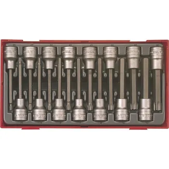 Šroubovák 1/2" SADA HLAVIC IMBUS / TORX, DLOUHÉ, 15 KUSŮ