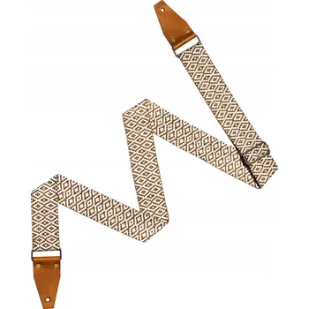 Kytarový popruh Popruh na kytaru BigBo "Stratcream" Krémový/béžový kytarový popruh