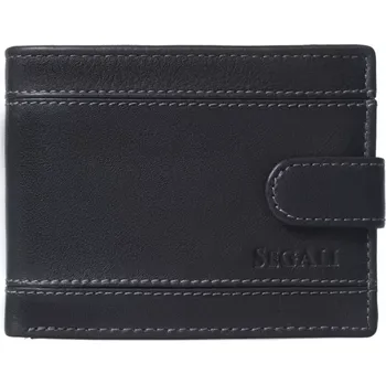 Peněženka SEGALI Pánská kožená peněženka 261285 černá