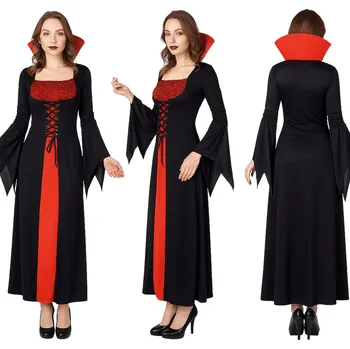 Karnevalový kostým Kostým pro dospělé: Elegantní Upírka, vel univerzální, Halloween