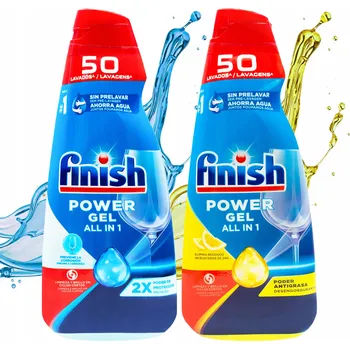 Mycí prostředek Finish Sada Power Gel Gel na mytí nádobí v myčce nádobí Mix 2 x 900 ml